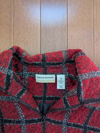 ALFRED DUNNER PLAID PRINT VINTAGE Y2K LIGHTWEIGHT FLANNEL JACKET