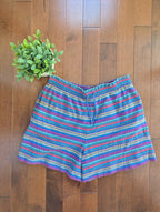LIZ SPORT AZTEC PRINT VINTAGE 1990s COTTON SWEATSHORTS
