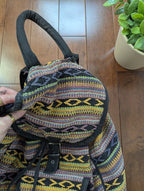 NAVAJO BOHO KNIT VINTAGE BACKPACK