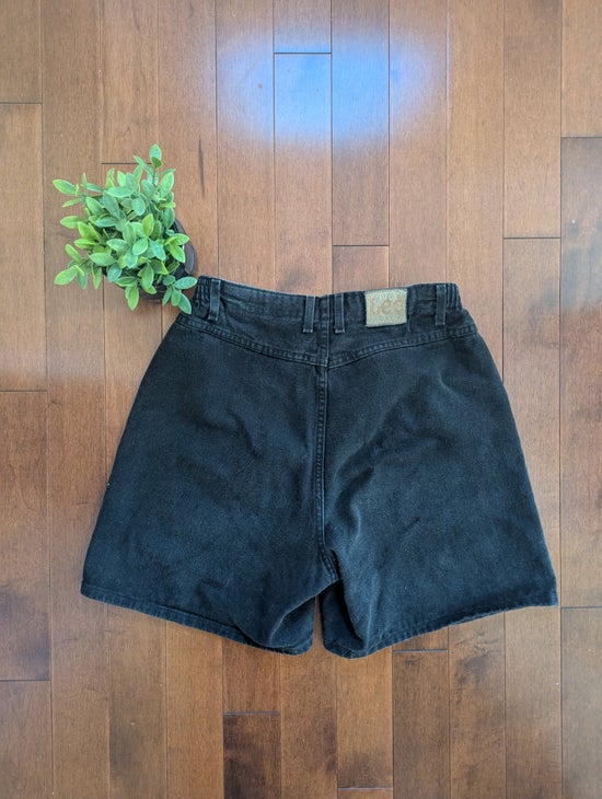 LEE BLACK WASH VINTAGE 1990s BAGGY JEAN SHORTS