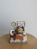 LOONEY TUNES TAZ 1994 VINTAGE CLOCK BOOK END
