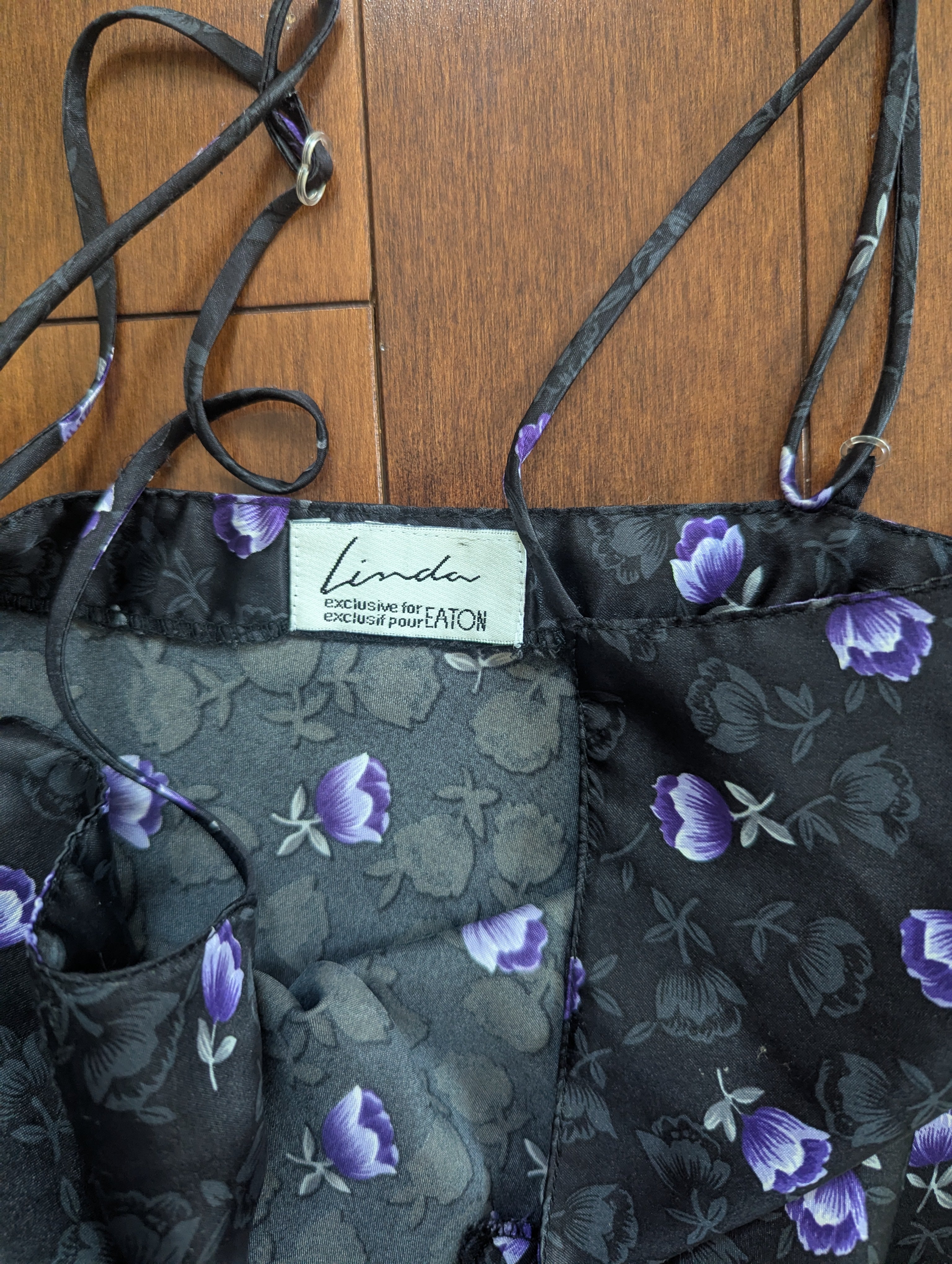 DITSY PURPLE FLORAL VINTAGE SLIP DRESS